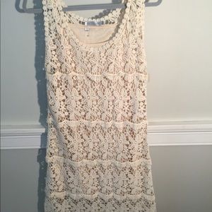 NWOT Cream Lace Dress